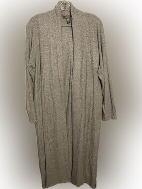 Lisa Rinna Collection Heather Gray Open Cardigan (NWOT)